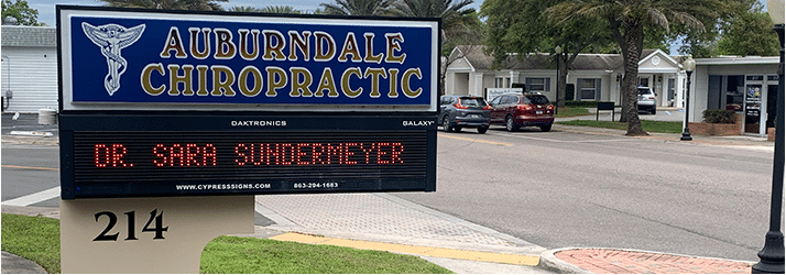 Chiropractic Auburndale FL Auburndale Chiropractic Office Sign